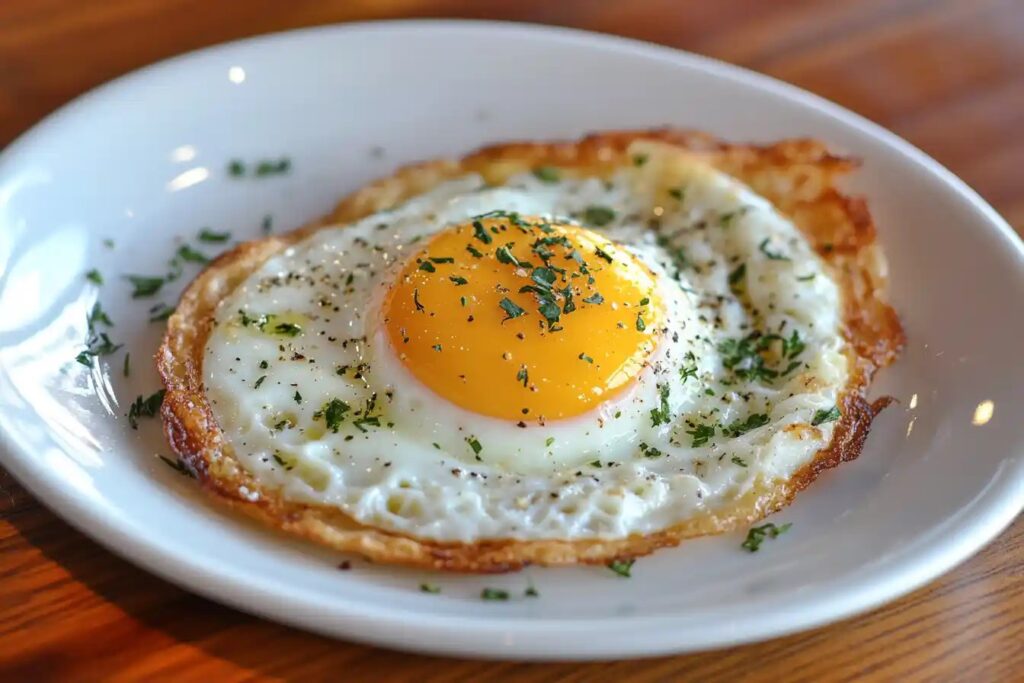 How does Gordon Ramsay make the perfect fried egg with crispy edges