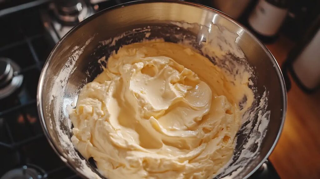 Slice of cake showing what does adding sour cream to cake mix do?