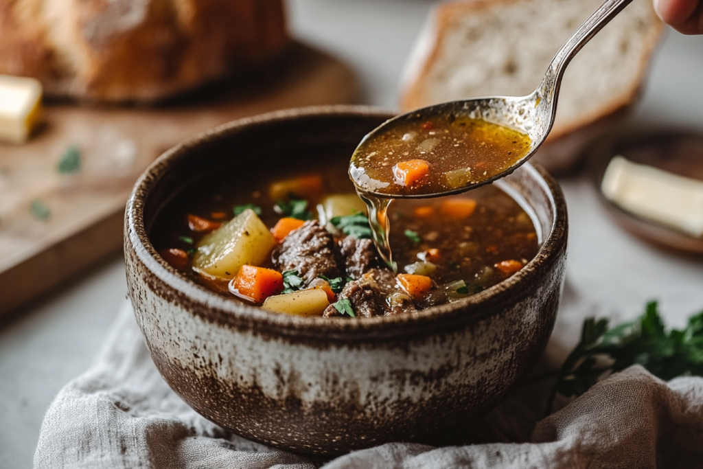 old fashioned beef soup