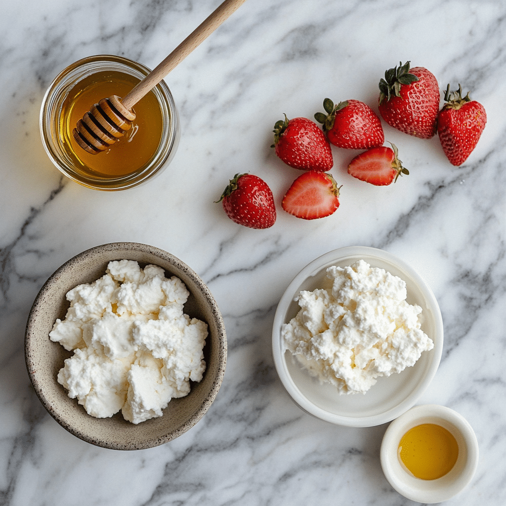 ingredients for making cottage cheese ice cream