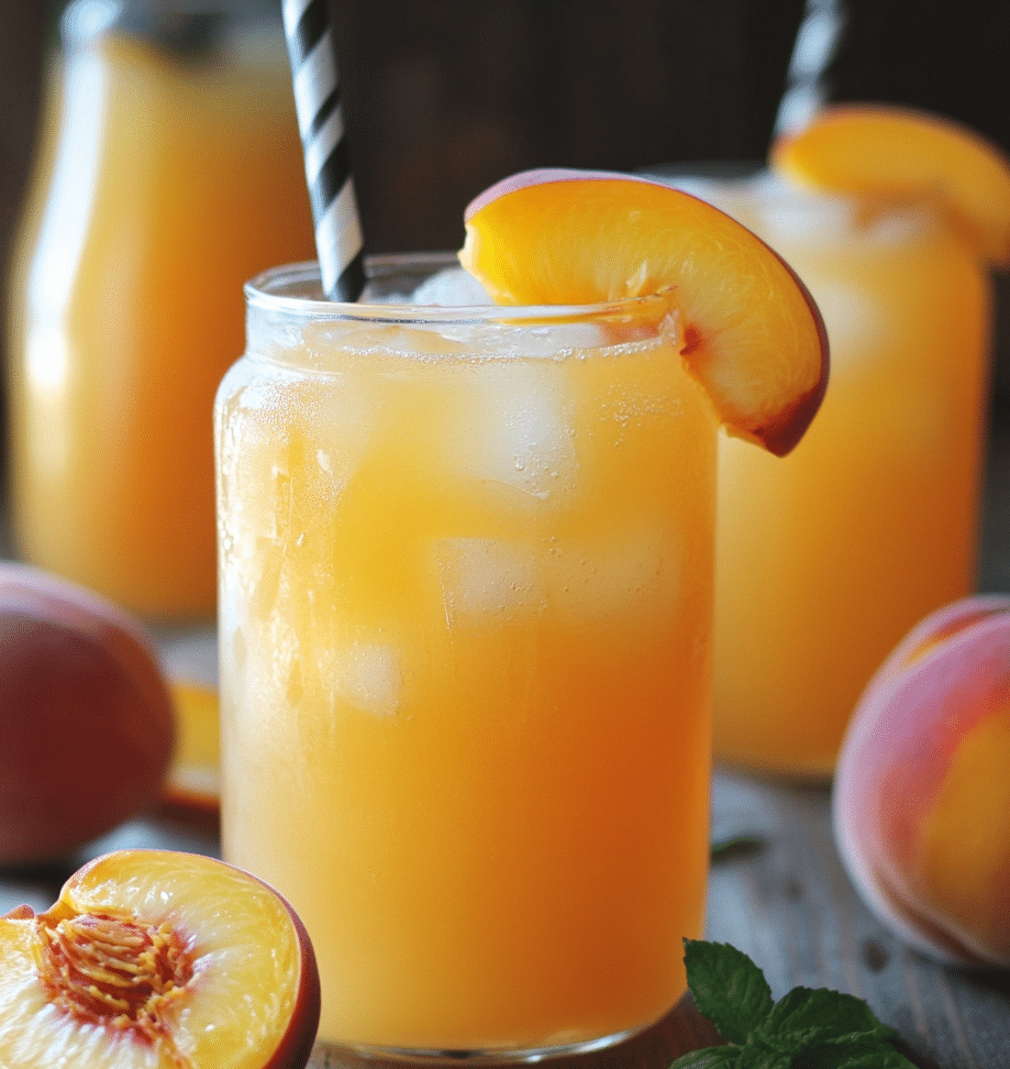 Refreshing Peach Lemonade