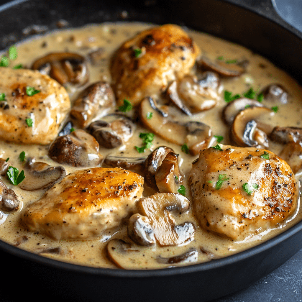 Creamy Mushroom Chicken Recipe