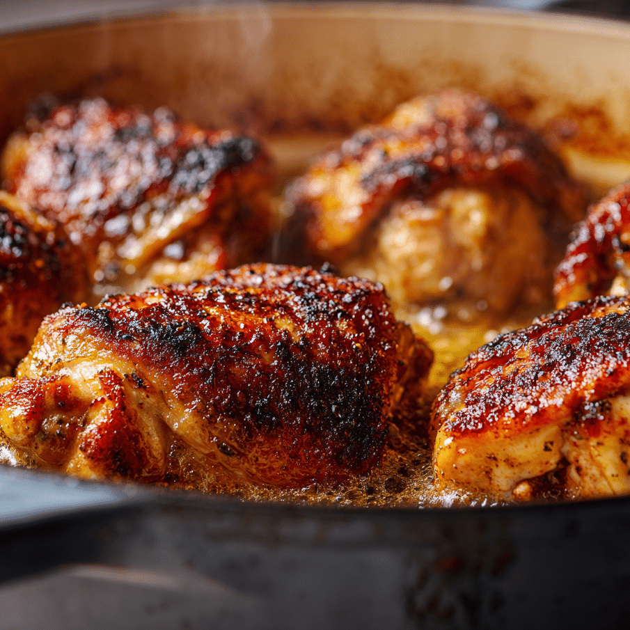 Searing Chicken for Brown Stew